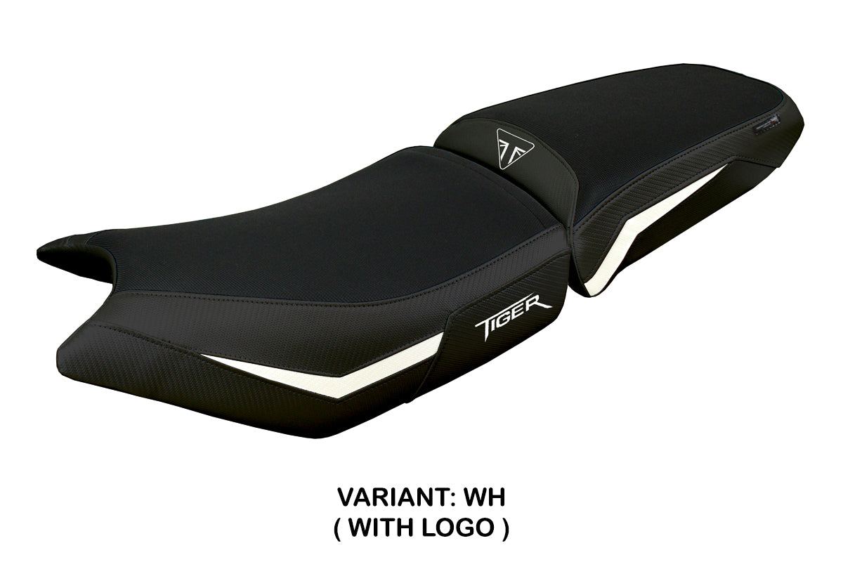 Triumph Tiger 900 2024 Seat Cover Tappezzeria White Black