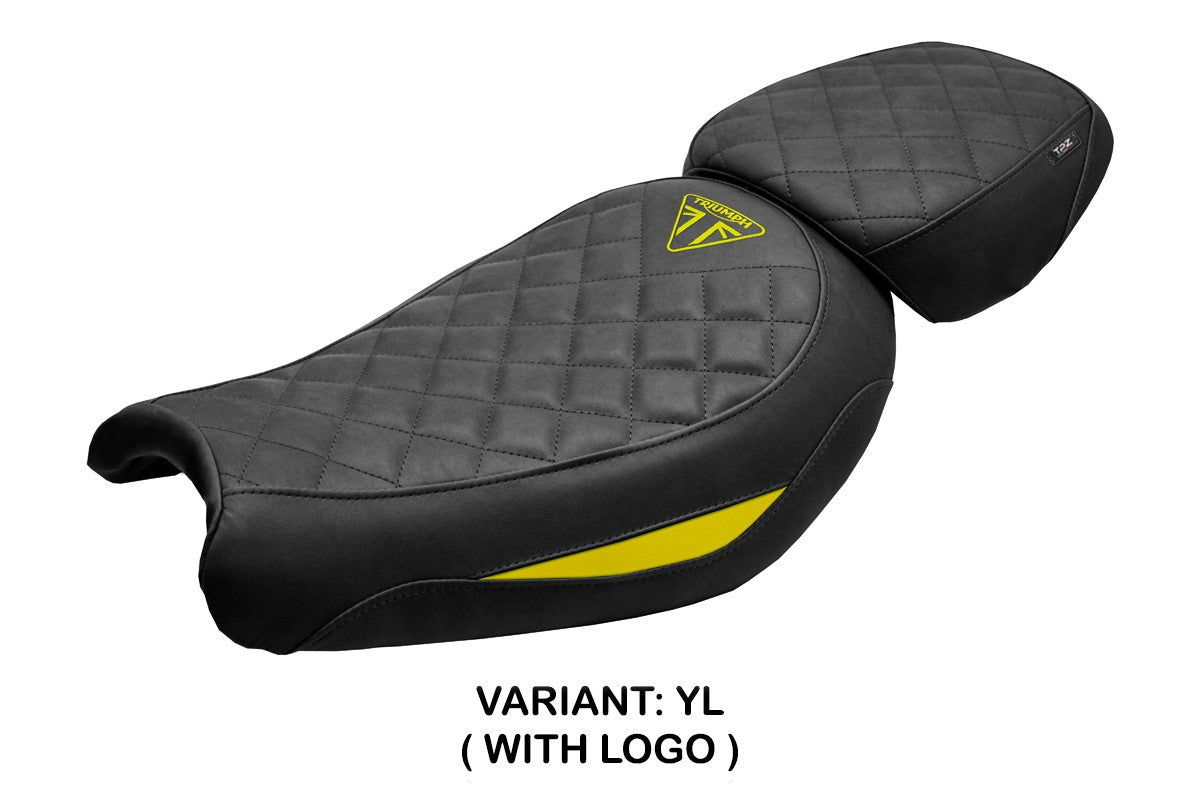 Triumph Scrambler 400X / 400XC 2024-2026 Seat Cover TPZ Italia Yellow Black