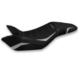 Funda de asiento Tappezzeria Italia TPZ Comfort para Triumph Speed ​​Triple 2011-2015 en color plata
