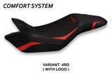 Funda de asiento para Triumph Speed ​​Triple 2011-2015 Tappezzeria Italia TPZ Comfort en rojo