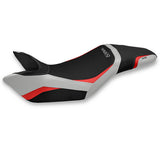 Triumph Speed Triple 2011-2015 Seat Cover Tappezzeria Italia TPZ in Silver and Red