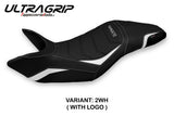 Funda de asiento para Triumph Speed ​​Triple 2011-2015 Tappezzeria Italia TPZ Ultragrip en blanco