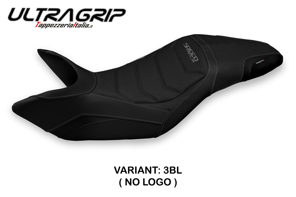 Triumph Speed Triple 2011-2015 Seat Cover Tappezzeria Italia TPZ Ultragrip in Black