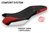 Triumph Street Triple 675 2013-2016 Seat Cover Tappezzeria Italia TPZ Comfort in Red and White