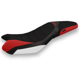 Triumph Street Triple 675 2013-2016 Seat Cover Tappezzeria Italia TPZ Ultragrip in Red and White