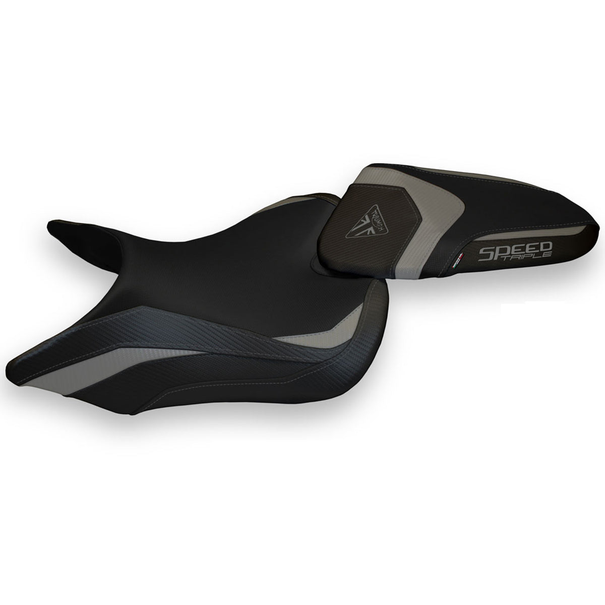 Triumph Speed Triple 2016-2021 Seat Cover Tappezzeria Italia TPZ in Grey Black