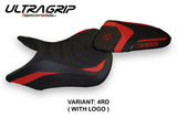 Funda de asiento para Triumph Speed ​​Triple 2016-2021 Tappezzeria Italia TPZ Ultragrip en rojo