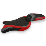 Triumph Street Triple 765 2017-2022 Seat Cover Tappezzeria Italia TPZ Ultragrip in Grey and Red