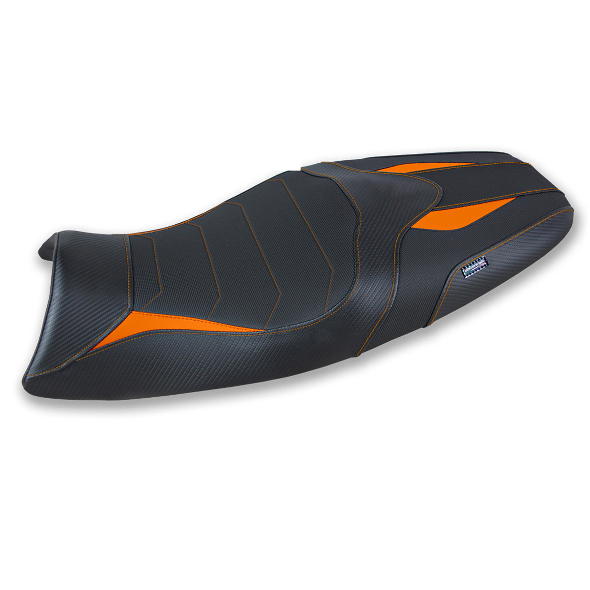 Funda de asiento Tappezzeria Italia TPZ Comfort para Triumph Speed ​​Triple 2005-2010 en color naranja