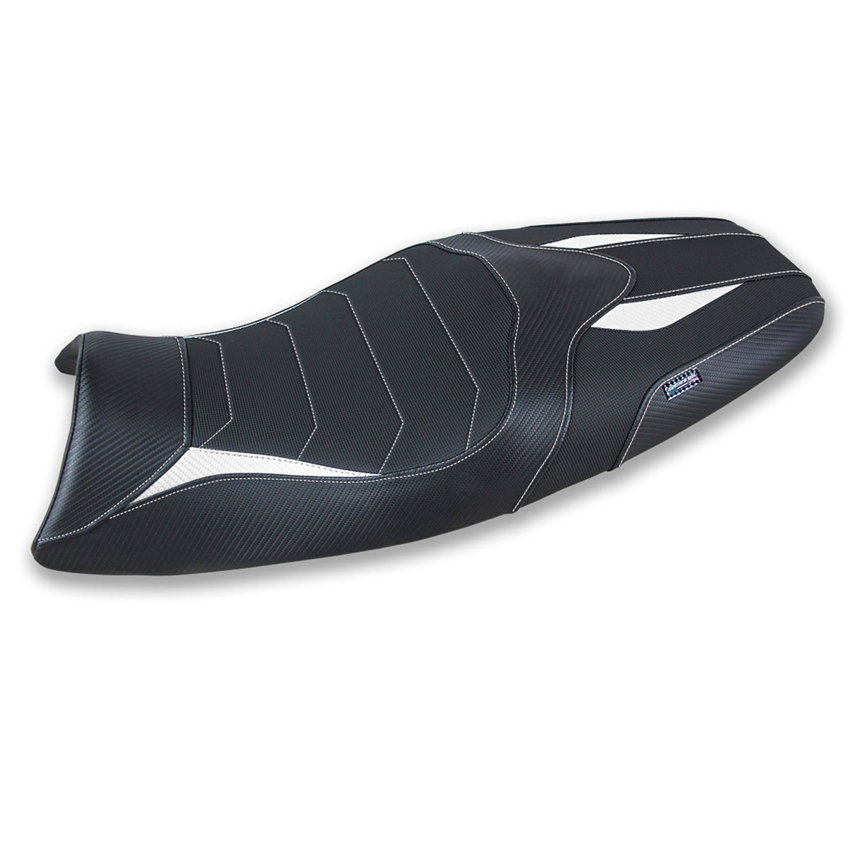 Funda de asiento Tappezzeria Italia TPZ Comfort para Triumph Speed ​​Triple 2005-2010 en blanco