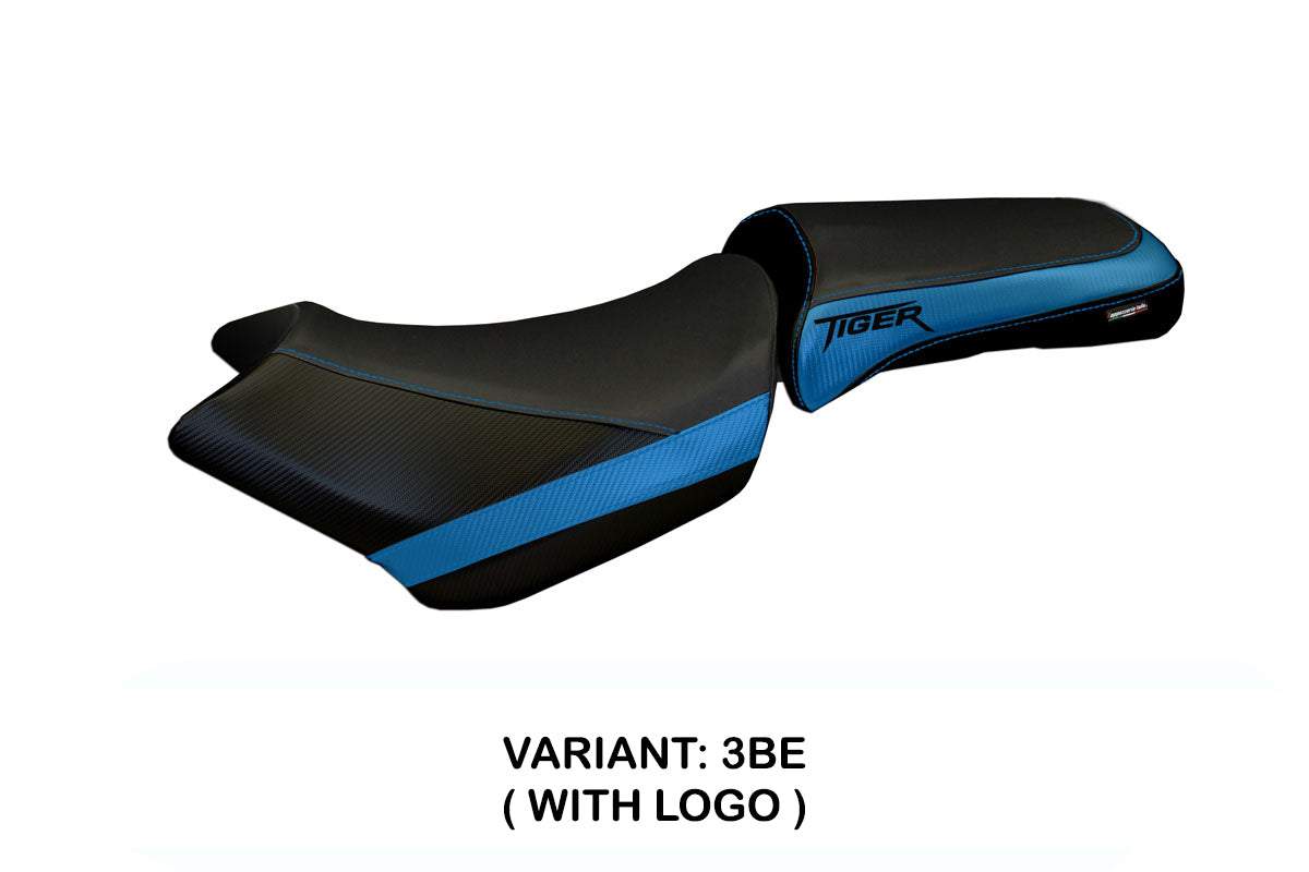 Triumph Tiger 1200 2011-2021 Seat Cover Tappezzeria Italia TPZ in Blue Black