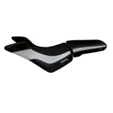 Triumph Tiger 800 800XC 2010-2020 Seat Cover Tappezzeria Italia TPZ in Silver and Black
