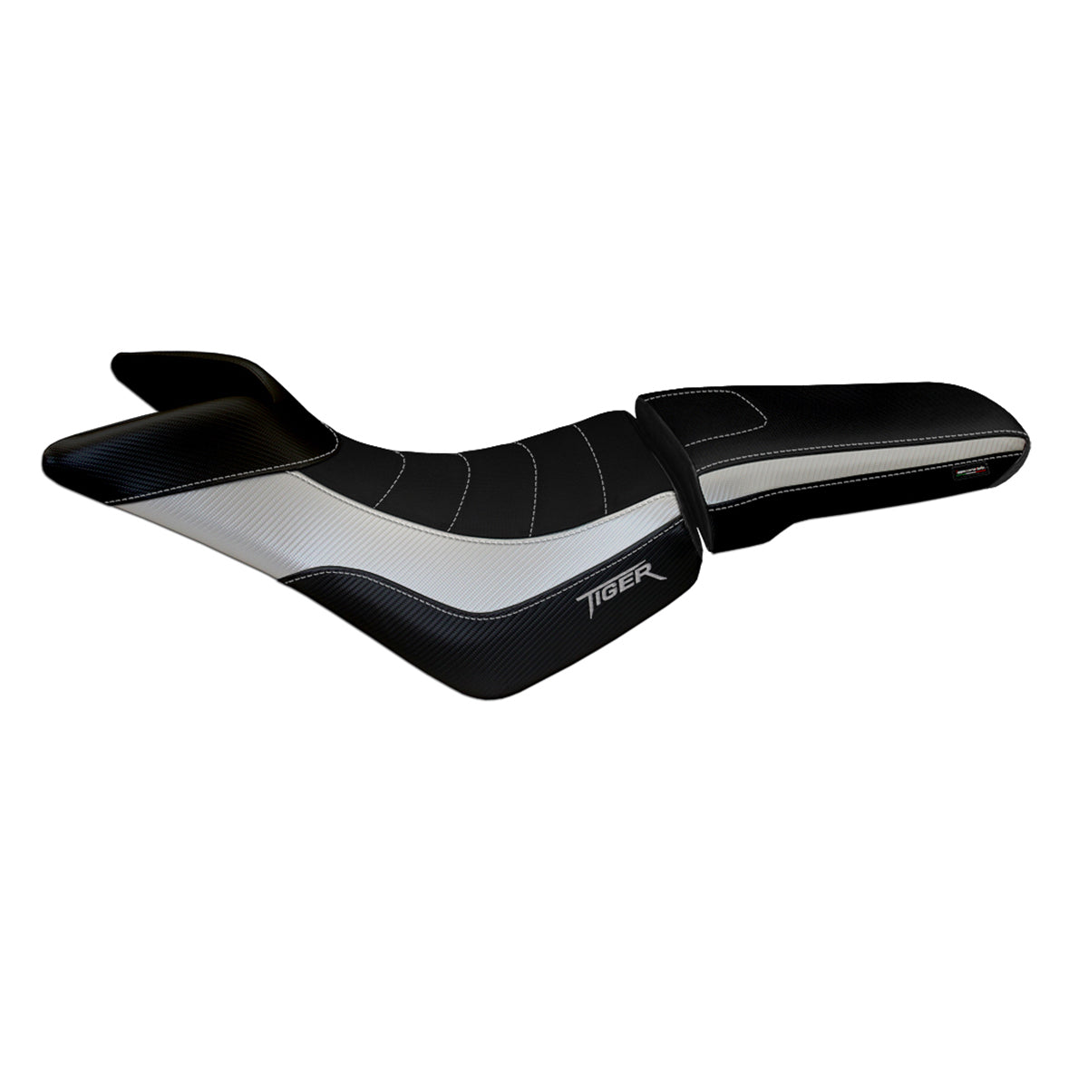 Triumph Tiger 800 800XC 2010-2020 Seat Cover Tappezzeria Italia TPZ Comfort in Silver