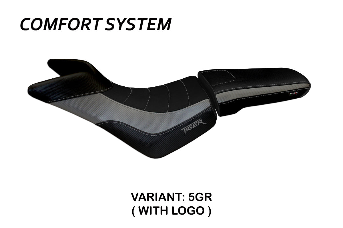 Triumph Tiger 800 800XC 2010-2020 Seat Cover Tappezzeria Italia TPZ Comfort in Grey