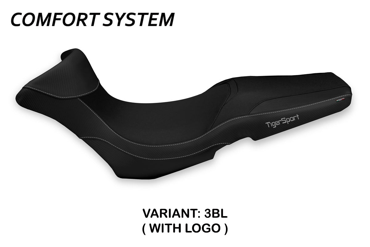 Triumph Tiger 1050 Sport 2013-2020 Seat Cover Tappezzeria Italia TPZ Comfort in Black