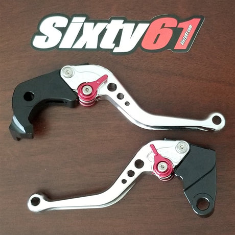 Suzuki Brake & Clutch Levers, Polished Shorty Adjustable