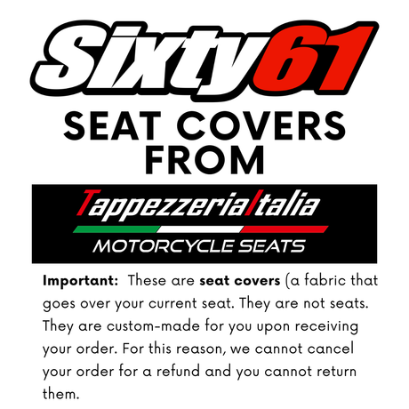 Triumph Tiger 900 2024 Seat Cover Tappezzeria Comfort White Black