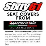 Suzuki GSX 1300 R Hayabusa 2021-2025 Seat Cover Tappezzeria Black White