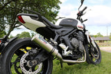 Escape Triumph Trident 660 2021-2024 GPR Sistema completo M3 Titanio Natural