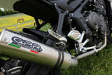 Escape Triumph Trident 660 2021-2024 GPR Sistema completo M3 Titanio Natural