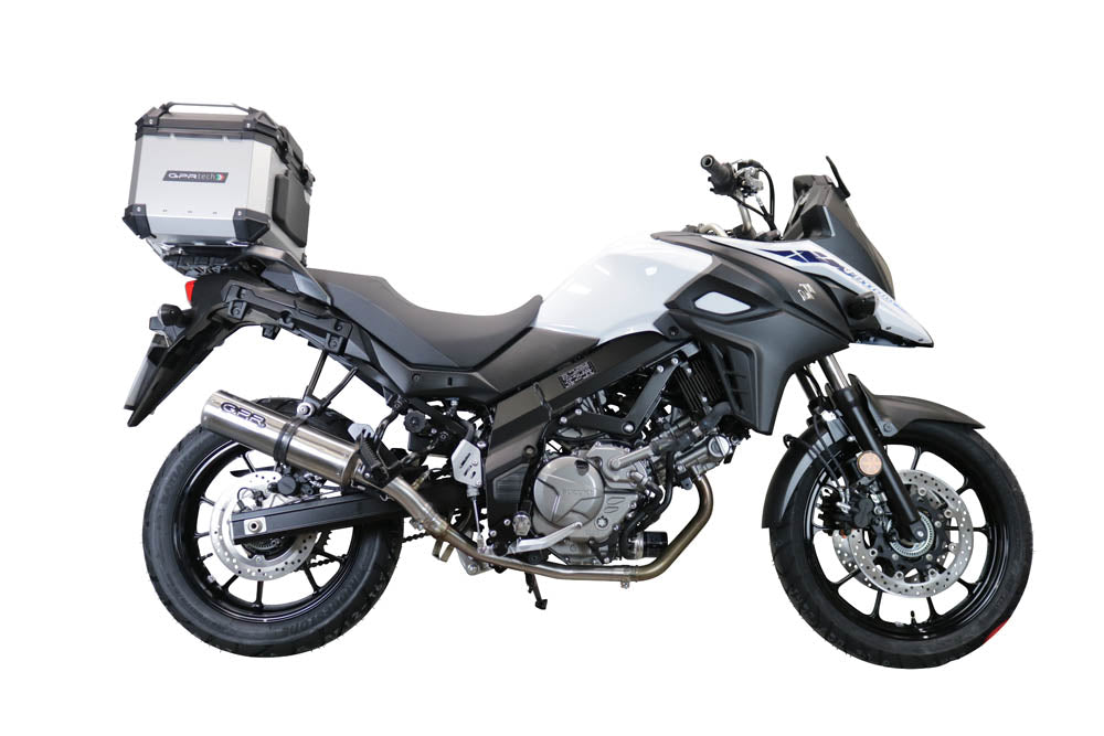 Suzuki V-Strom DL 1000 2014-2016 GPR Tech 35L Aluminum Top Case, Silver with Mounting Plate - photo 1