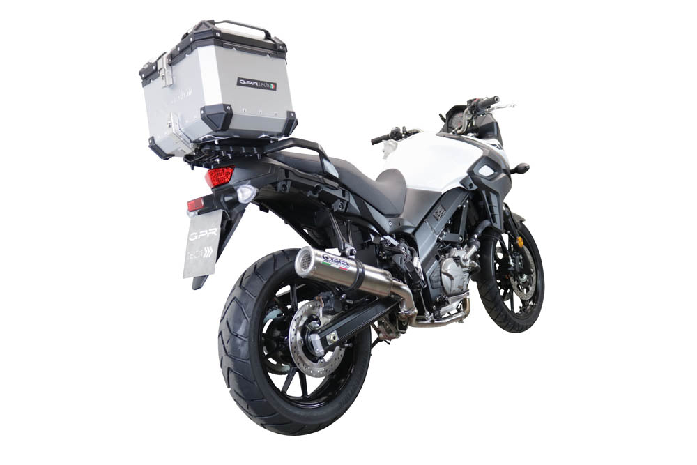 Suzuki V-Strom DL 1000 2014-2016 GPR Tech 35L Aluminum Top Case, Silver with Mounting Plate - photo 2