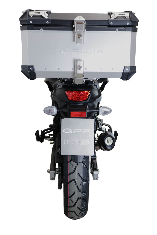 Suzuki V-Strom 800DE - 800SE 2025-2026 GPR Tech 55L Aluminum Top Case, Silver with Mounting Plate - photo 2