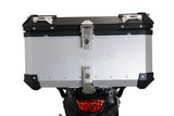 Suzuki V-Strom 650 2012-2016 GPR Tech 55L Aluminum Top Case, Silver with Mounting Plate - photo 4