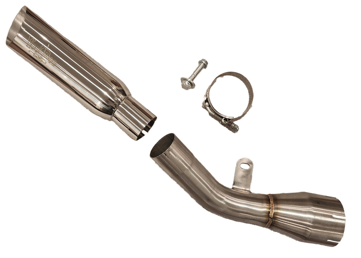 Kawasaki Ninja ZX10R ZX1000 Exhaust 2021-2026 Shorty Polished by
