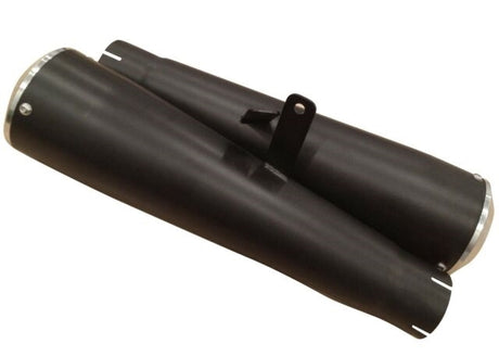 Yamaha Vmax 1700 2009-2020 Exhaust, Race, Black Slip On Stainless Steel by Voodoo