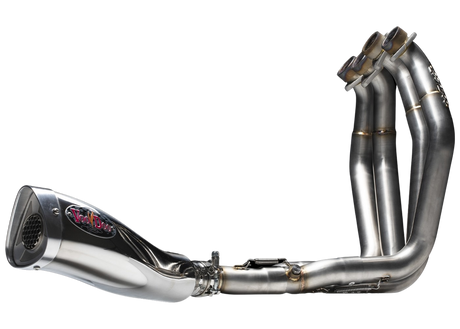 Suzuki Hayabusa Exhaust 1999-2024, 4:1 Full System, Mojo in Polished by Voodoo
