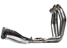 Suzuki GSXR 1000 Exhaust 2017-2025, 4:1 Full System, Mojo in Polished by Voodoo