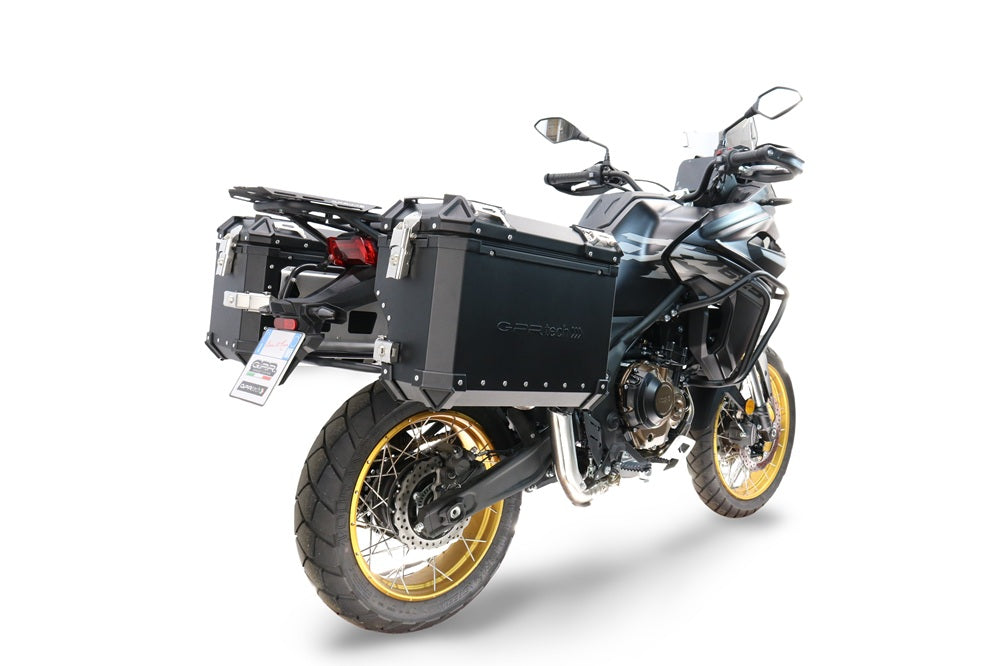 Voge 625DSX 2025-2026 GPR Tech 38+32L Aluminum Side Cases, Black with Pannier Holders - photo 2