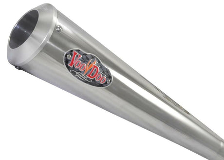 VooDoo Polished Megaphone Slip On for VooDoo Sidewinder Race Exhaust Headers
