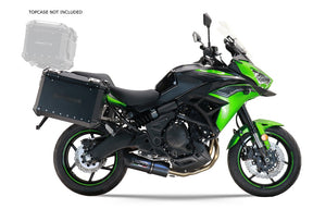 Kawasaki Versys 650 2021-2022 GPR Tech 38+38L Aluminum Side Cases, Black with Pannier Holders - photo 1