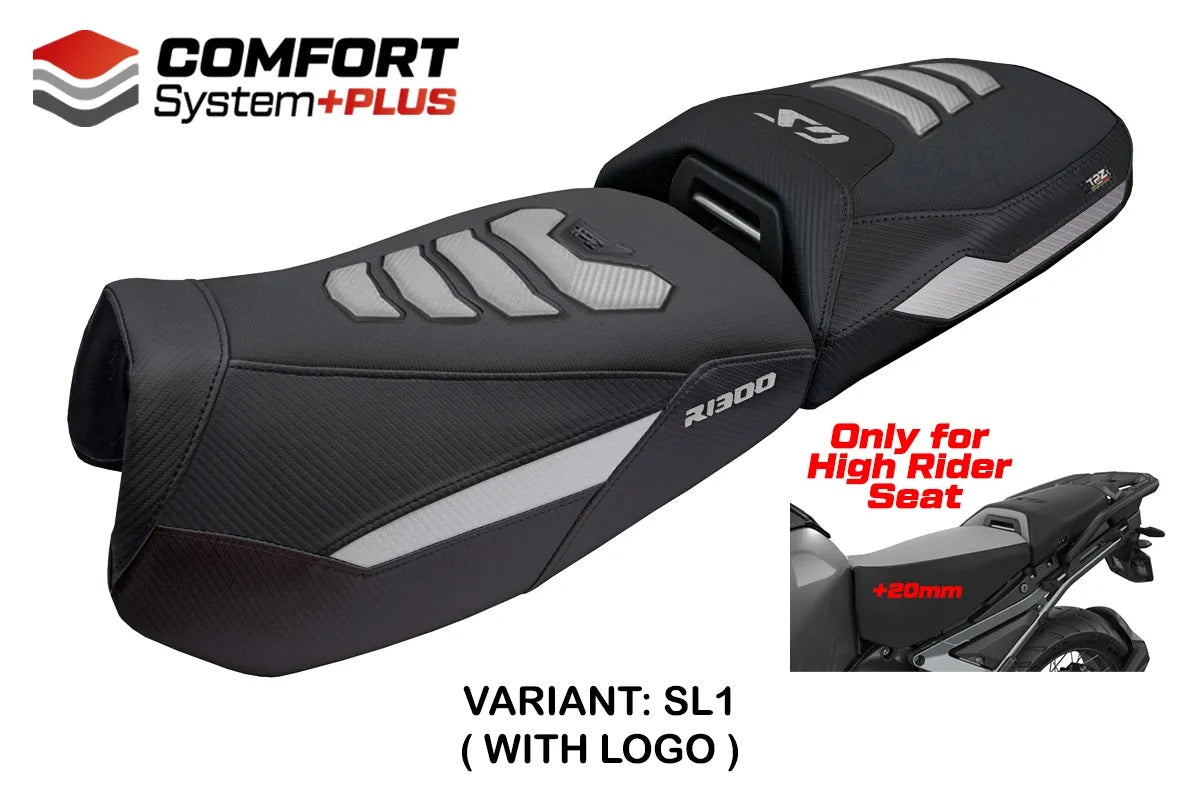 BMW R1300GS Adventure 2024-2026 Seat Cover TPZ Italia Comfort Plus Silver Black SE