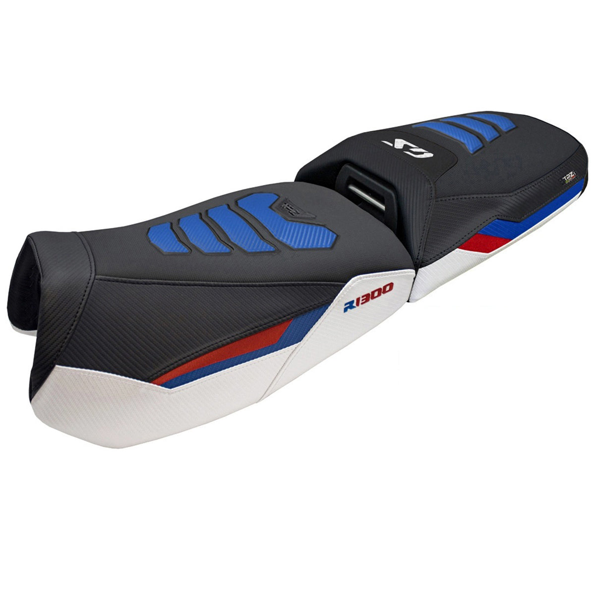 BMW R1300GS Adventure 2024-2026 Seat Cover TPZ Italia Comfort Plus Blue White Red