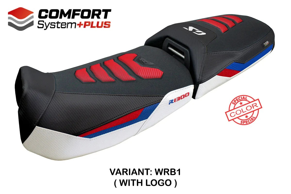 BMW R1300GS ADV 2024-2026 Seat Cover TPZ Italia Comfort Plus White Red Blue