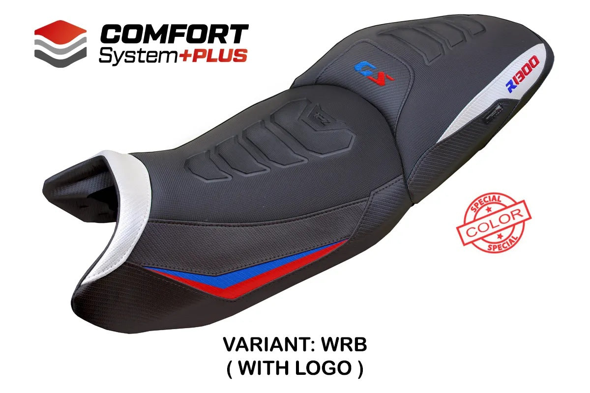 BMW R1300GS Touring 2023-2026 Seat Cover TPZ Italia Comfort Plus White Red Blue