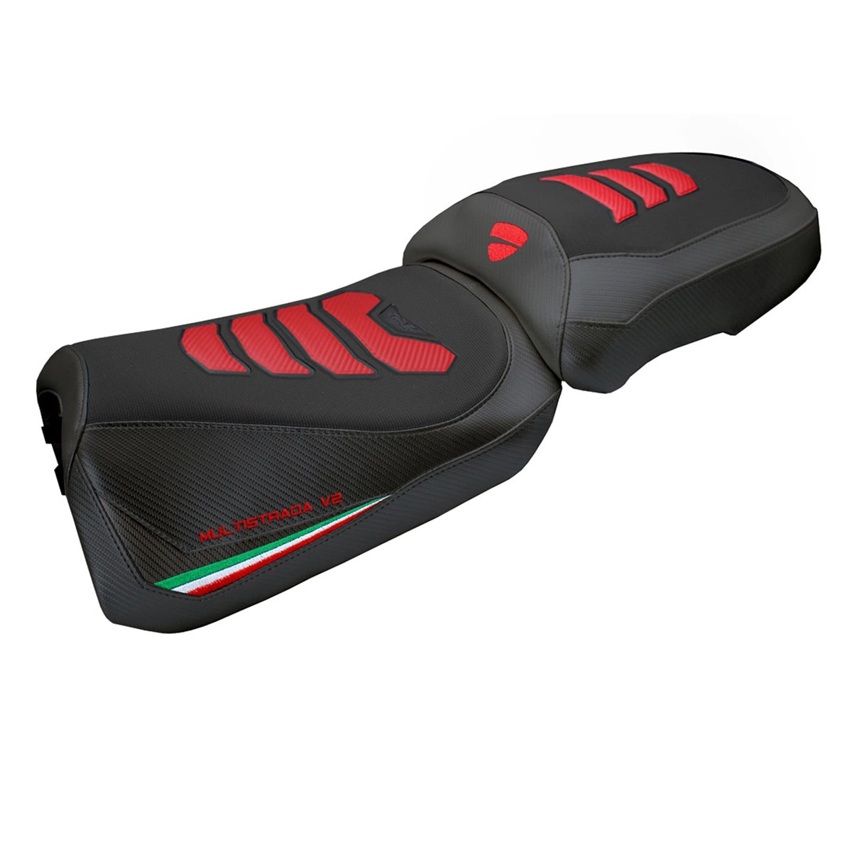 Ducati Multistrada V2 2025-2026 Seat Cover TPZ Italia Comfort Plus Tricolor