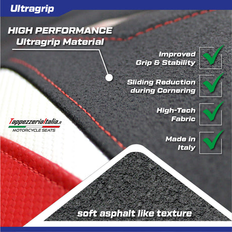 BMW R1300GS Adventure 2024 2025 Seat Cover Tappezzeria Ultragrip Black Silver