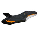 KTM 1390 Super Adventure R 2025-2026 Seat Cover TPZ Italia Comfort Plus White Orange