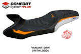 KTM 1390 Super Adventure R 2025-2026 Seat Cover TPZ Italia Comfort Plus White Orange
