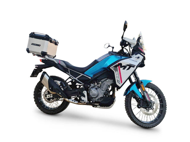 CF Moto 450MT 2023-2025 GPR Tech 55L Aluminum Top Case, Silver with Mounting Plate - photo 1