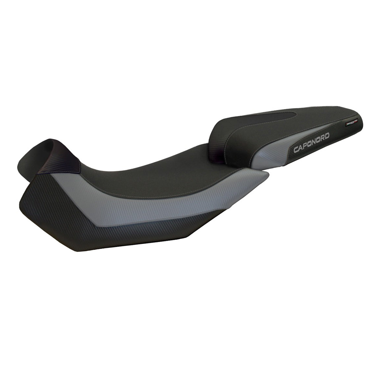 Funda de asiento Aprilia Caponord 1200 2013-2016 2017 Tappezzeria Italia TPZ Comfort Gris Negro