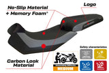 Funda de asiento Aprilia Caponord 1200 2013-2016 2017 Tappezzeria Italia TPZ Comfort Gris Negro