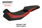 Funda de asiento Aprilia Caponord 1200 2013-2016 2017 Tappezzeria Italia TPZ Comfort Rojo Negro