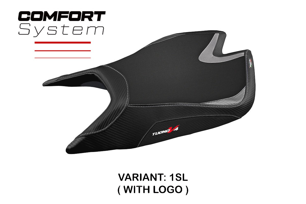 Aprilia Tuono V4 Factory 2021-2026 Seat Cover TPZ Italia Comfort Silvr