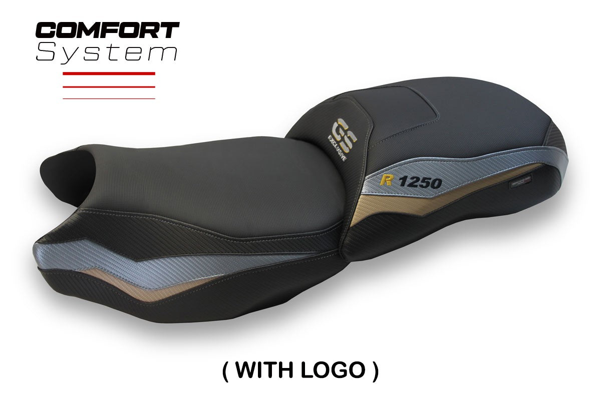 BMW R1250 GS 2019-2023 Seat Cover TPZ Italia Comfort Grey Gold