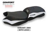 BMW R1250 GS 2019-2023 Seat Cover TPZ Italia Comfort White Black